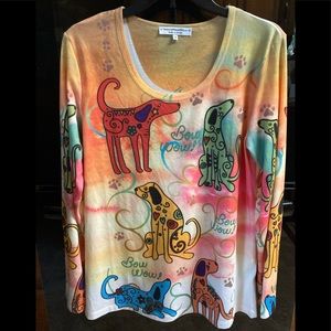 TheAnimalRescueSite.com “Bow Wow” long sleeve t-shirt